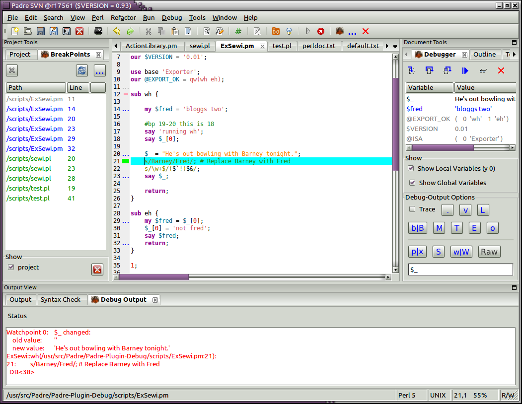 Perl 5 Debugger